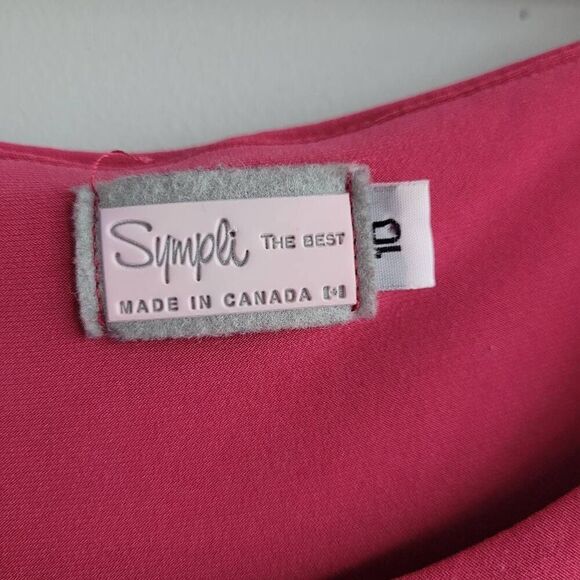 Sympli pink tank mini dress tunic stretchy comfortable leisurewear yoga sports t - Picture 3 of 9